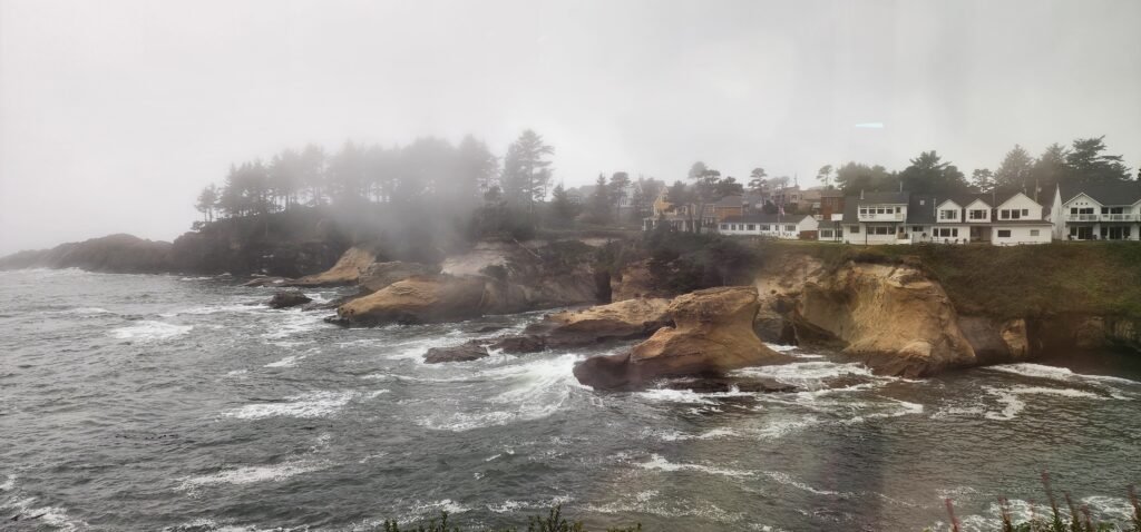 View from Tidal Raves in Depoe Bay, Oregon